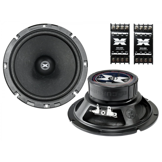 Excursion SHX-6M średnio-niskotonowe głośniki samochodowe (mid-woofery) o średnicy 165mm - 3ohm, 90/250W, 92dB, 50-10000Hz, 2-drożne zwrotnice, głęb.